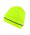 Unisex Reflective Beanie Felgeel/zilver 8702