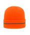 Unisex Reflective Beanie Bright-orange/silver 8702