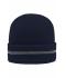 Unisex Reflective Beanie Navy/zilver 8702