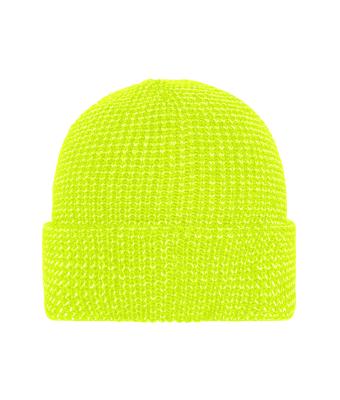 Unisexe Bonnet d'hiver réfléchissant Jaune-vif 10558