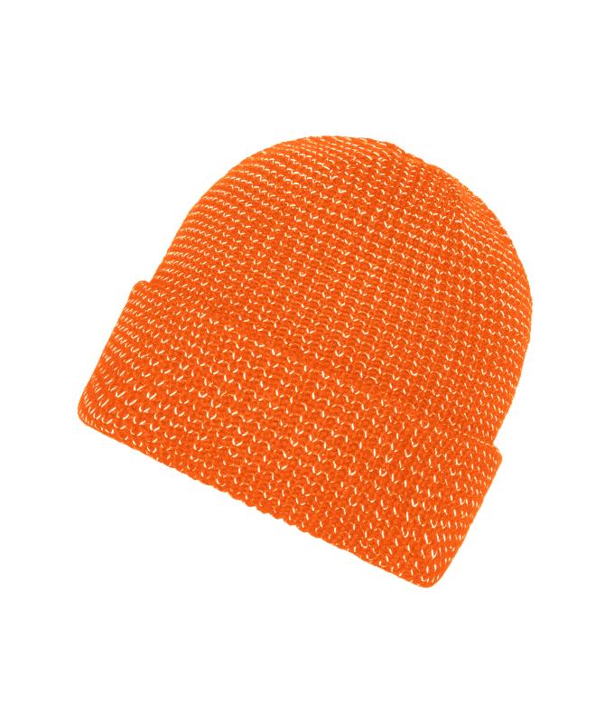 Unisexe Bonnet d'hiver réfléchissant Orange-vif 10558
