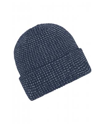 Unisex Reflective Winter Beanie Navy 10558