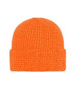 Unisex Reflective Winter Beanie Bright-orange 10558