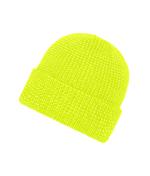 Unisex Reflective Winter Beanie Bright-yellow 10558