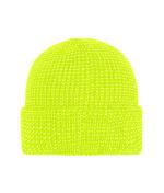 Unisex Reflective Winter Beanie Bright-yellow 10558