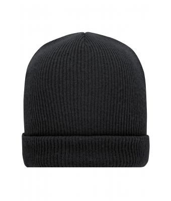 Unisexe Bonnet hiver en tricot   GRS Gris-foncé 10561