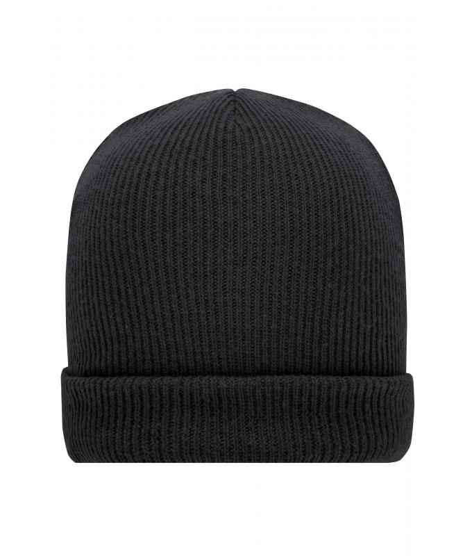 Unisexe Bonnet hiver en tricot GRS Gris-foncé 10561