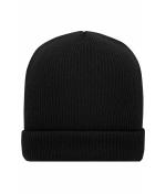 Unisex Soft Knitted Winter Beanie GRS Zwart 10561