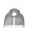 Unisex Elegant Scarf Lichtgrijs 8639