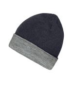 Unisexe Bonnet réversible Gris-mélange/gris chiné 11118
