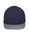 Unisex Reversible Beanie Navy/heather grijs 11118