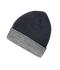 Unisex Reversible Beanie Grey-melange/grey-heather 11118