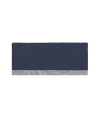 Unisexe Bandeau réversible Marine/gris-chiné 11119