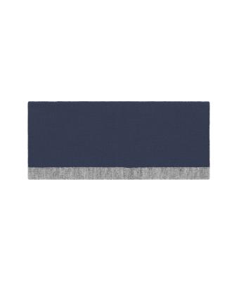 Unisexe Bandeau réversible Marine/gris-chiné 11119