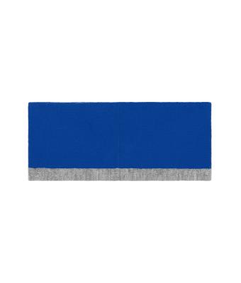 Unisex Reversible Headband Royal/heather grijs 11119