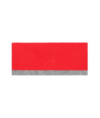Unisex Reversible Headband Rood/heather grijs 11119
