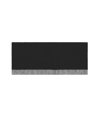 Unisex Reversible Headband Zwart/heather grijs 11119