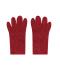 Unisex Fleece-Gloves Red-melange 11192