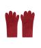 Unisex Fleece-Gloves Rood-melange 11192