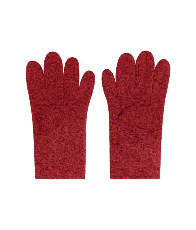 Unisex Fleece-Gloves Rood-melange 11192