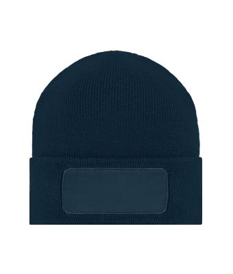 Unisexe Bonnet en maille avec empiècement (10cm x 5cm) Marine 11120