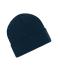 Unisex Knitted Beanie with Patch (10cm x 5cm) Navy 11120