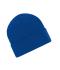 Unisex Knitted Beanie with Patch (10cm x 5cm) Royal 11120