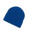 Unisex Knitted Beanie with Patch (10cm x 5cm) Royal 11120