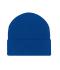 Unisex Knitted Beanie with Patch (10cm x 5cm) Royal 11120