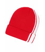 Unisexe Bonnet d'hiver Rouge/blanc 11495