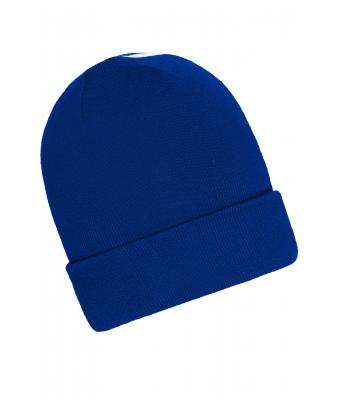 Unisexe Bonnet d'hiver Bleu-électrique/blanc 11495