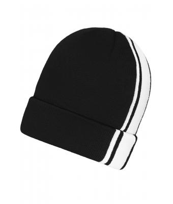 Unisex Winter Beanie Zwart/wit 11495