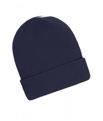 Unisex Winter Beanie Navy/wit 11495