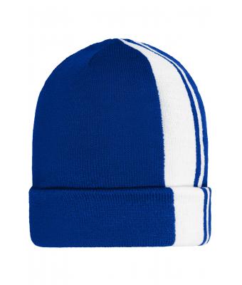 Unisex Winter Beanie Elektric-blauw/wit 11495