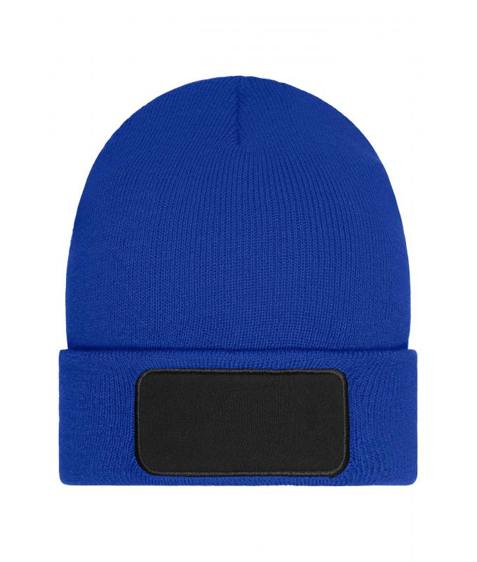 Unisex Beanie with Patch (10cm x 5 cm) - Thinsulate Royal 11500