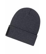 Unisex Beanie with Patch (10cm x 5 cm) - Thinsulate Dark-grey-melange 11500