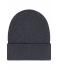 Unisex Beanie with Patch (10cm x 5cm) - Thinsulate Dark-grey-melange 11500