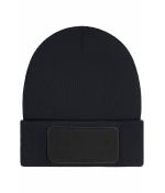 Unisex Beanie with Patch (10cm x 5cm)- Thinsulate Zwart 11500