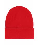 Unisex Beanie with Patch (10cm x 5cm)- Thinsulate Rood 11500