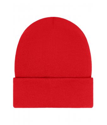 Unisex Beanie with Patch (10cm x 5cm)- Thinsulate Rood 11500