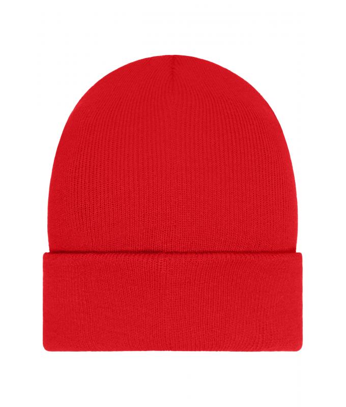 Unisex Beanie with Patch (10cm x 5cm)- Thinsulate Rood 11500