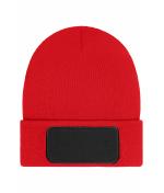 Unisex Beanie with Patch (10cm x 5cm)- Thinsulate Rood 11500