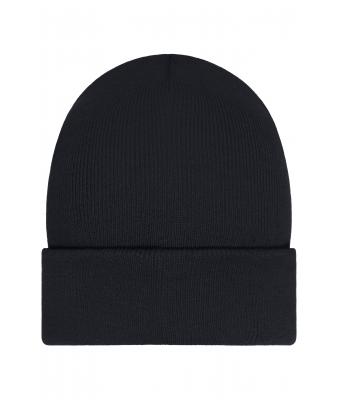 Unisex Beanie with Patch (10cm x 5cm)- Thinsulate Zwart 11500
