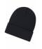 Unisexe Bonnet avec patch (10cm x 5cm) - Thinsulate Noir 11500