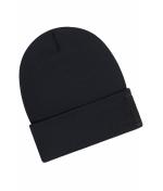 Unisexe Bonnet avec patch (10cm x 5cm) - Thinsulate Noir 11500