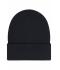 Unisexe Bonnet avec patch (10cm x 5cm) - Thinsulate Noir 11500