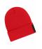 Unisexe Bonnet avec patch (10cm x 5cm) - Thinsulate Rouge 11500
