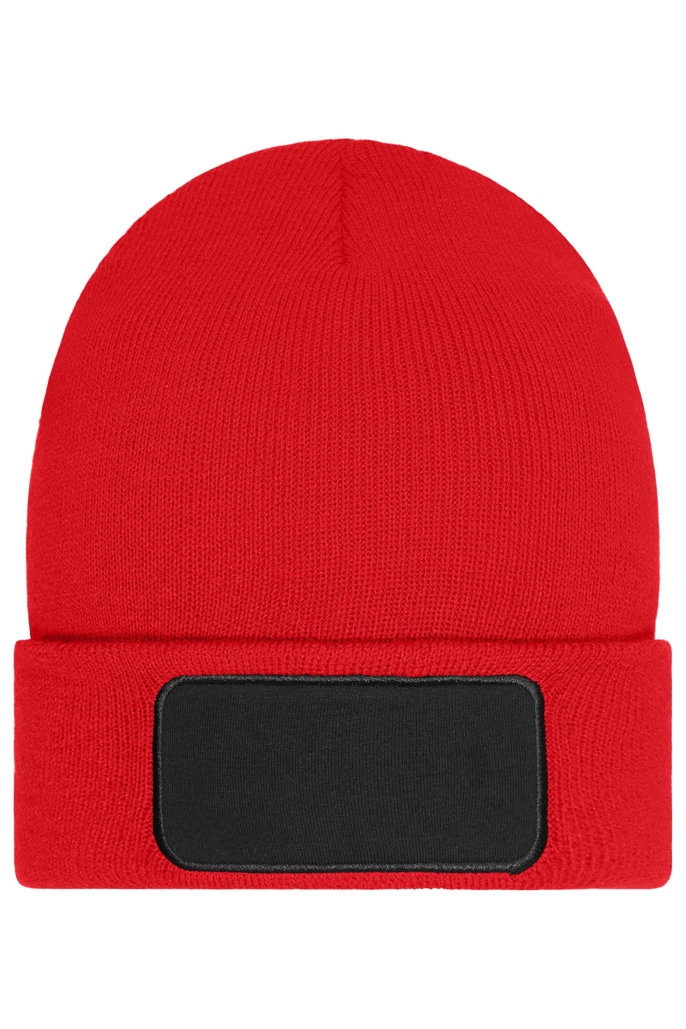 Unisexe Bonnet avec patch (10cm x 5cm) - Thinsulate Rouge-Daiber