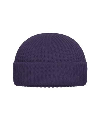 Unisex Fisherman Beanie Diep-paars 11724