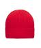 Unisexe Bonnet d’hiver coton bio   OCS Standard Rouge 11793